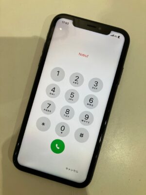 画面修理後のiPhoneXR