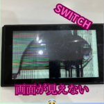 【Switch 液晶修理】衝撃で画面が見えなくなってしまった！