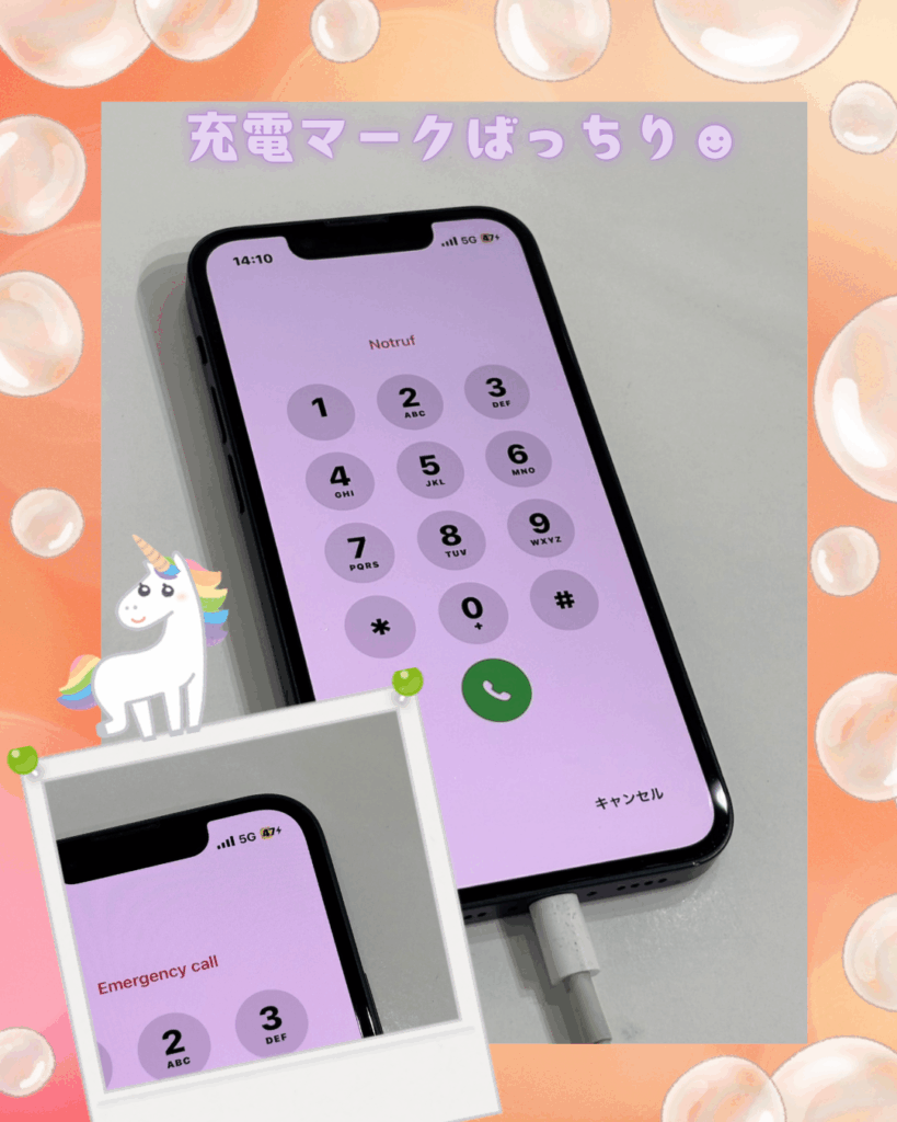 ドックコネクター修理後のiPhone13mini